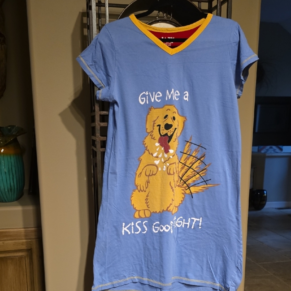 Lazy One Blue and Yellow Nightshirt